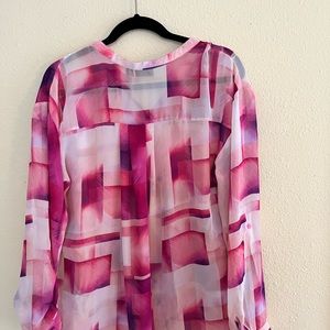Pink printed top